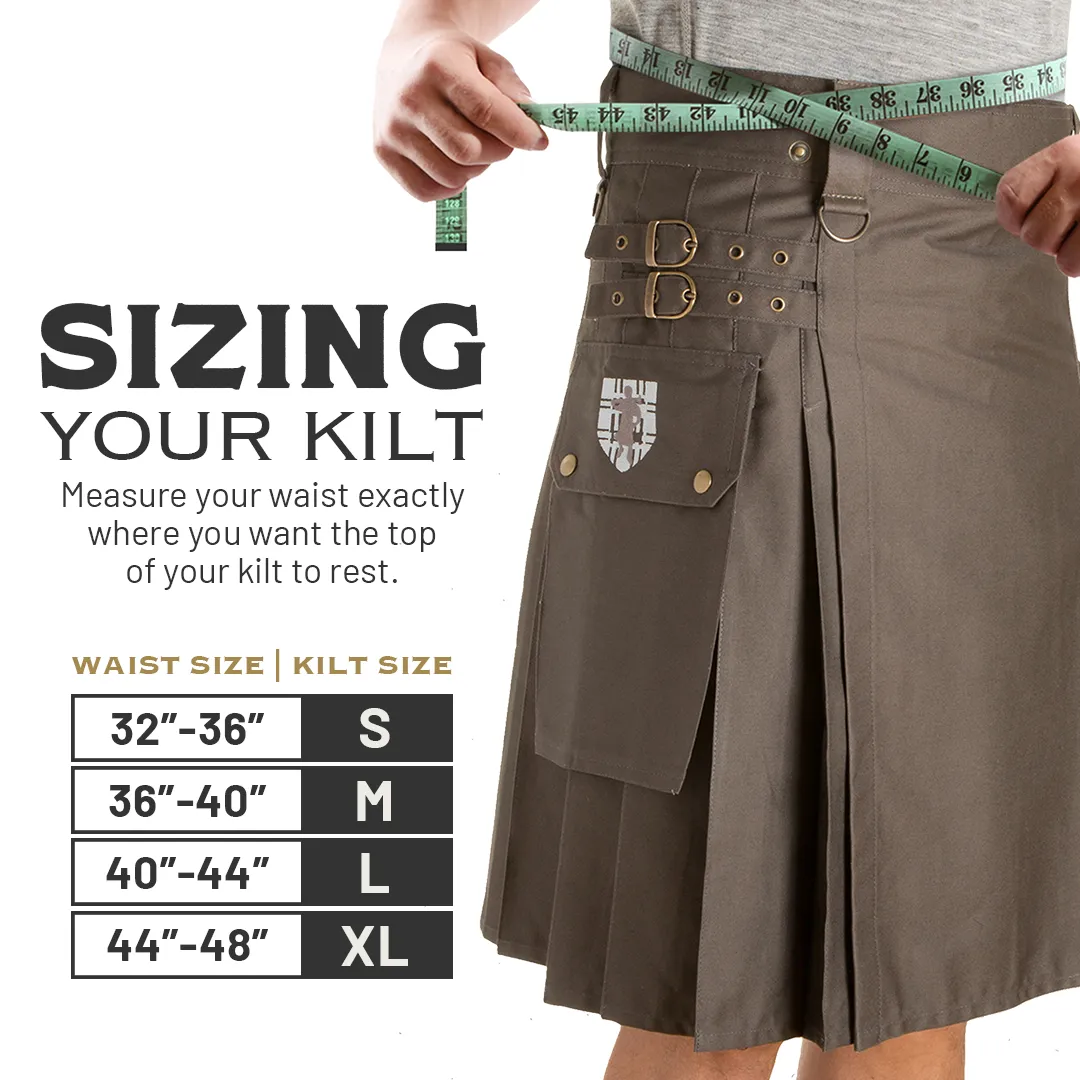 The Greenhorn Kilt - Khaki