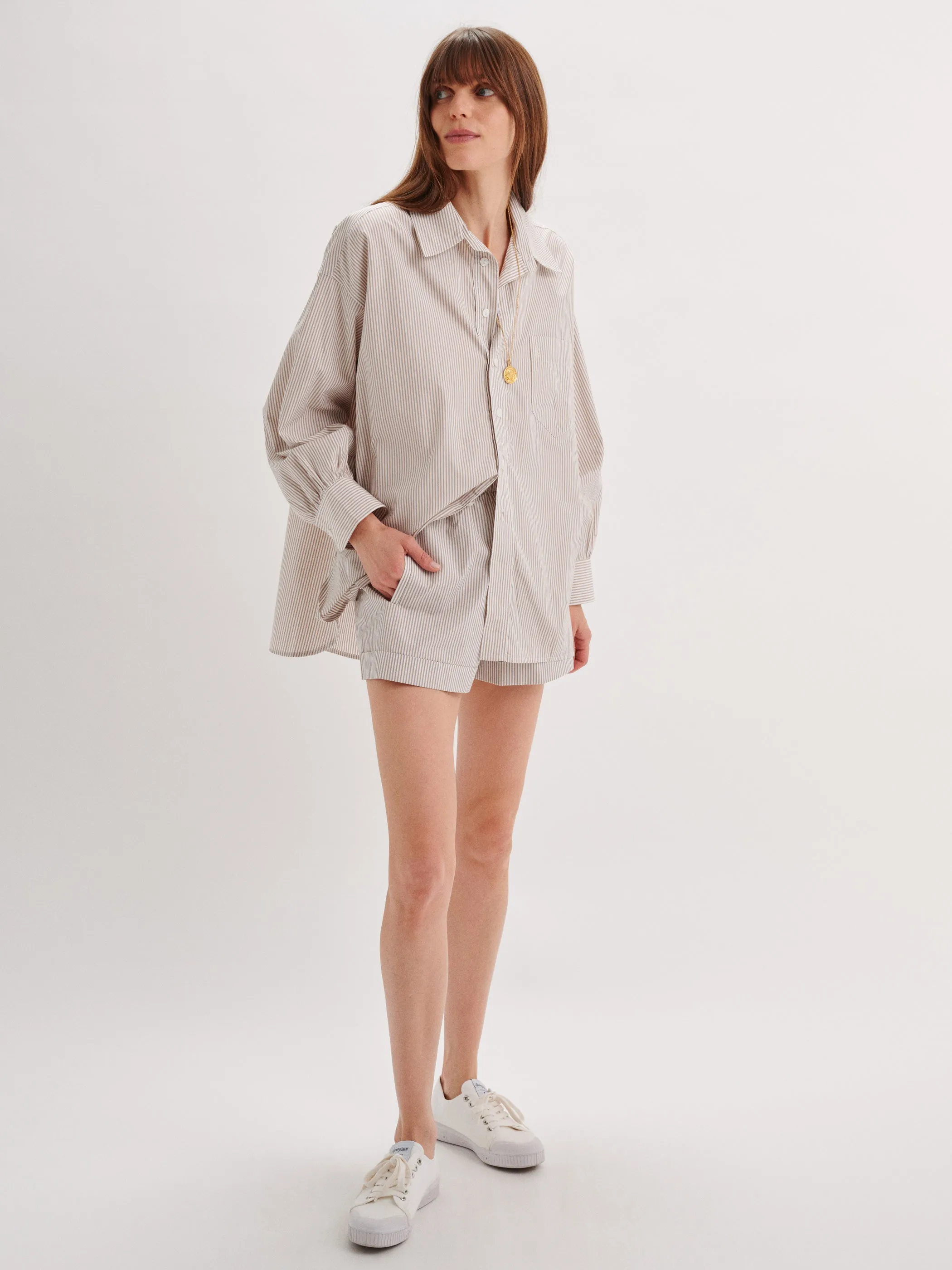 The Kappa Button-Up Shirt in Cotton Poplin