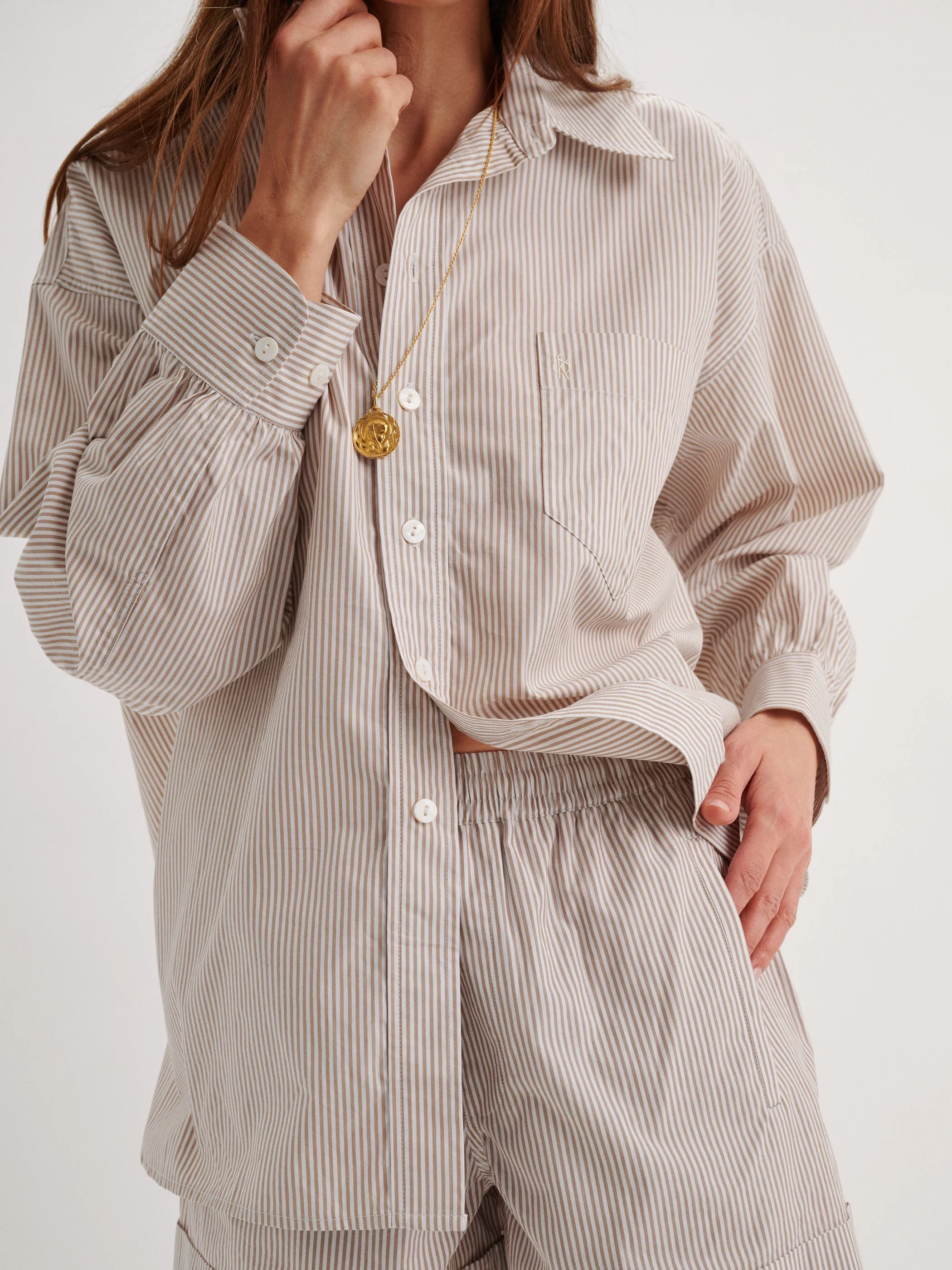 The Kappa Button-Up Shirt in Cotton Poplin