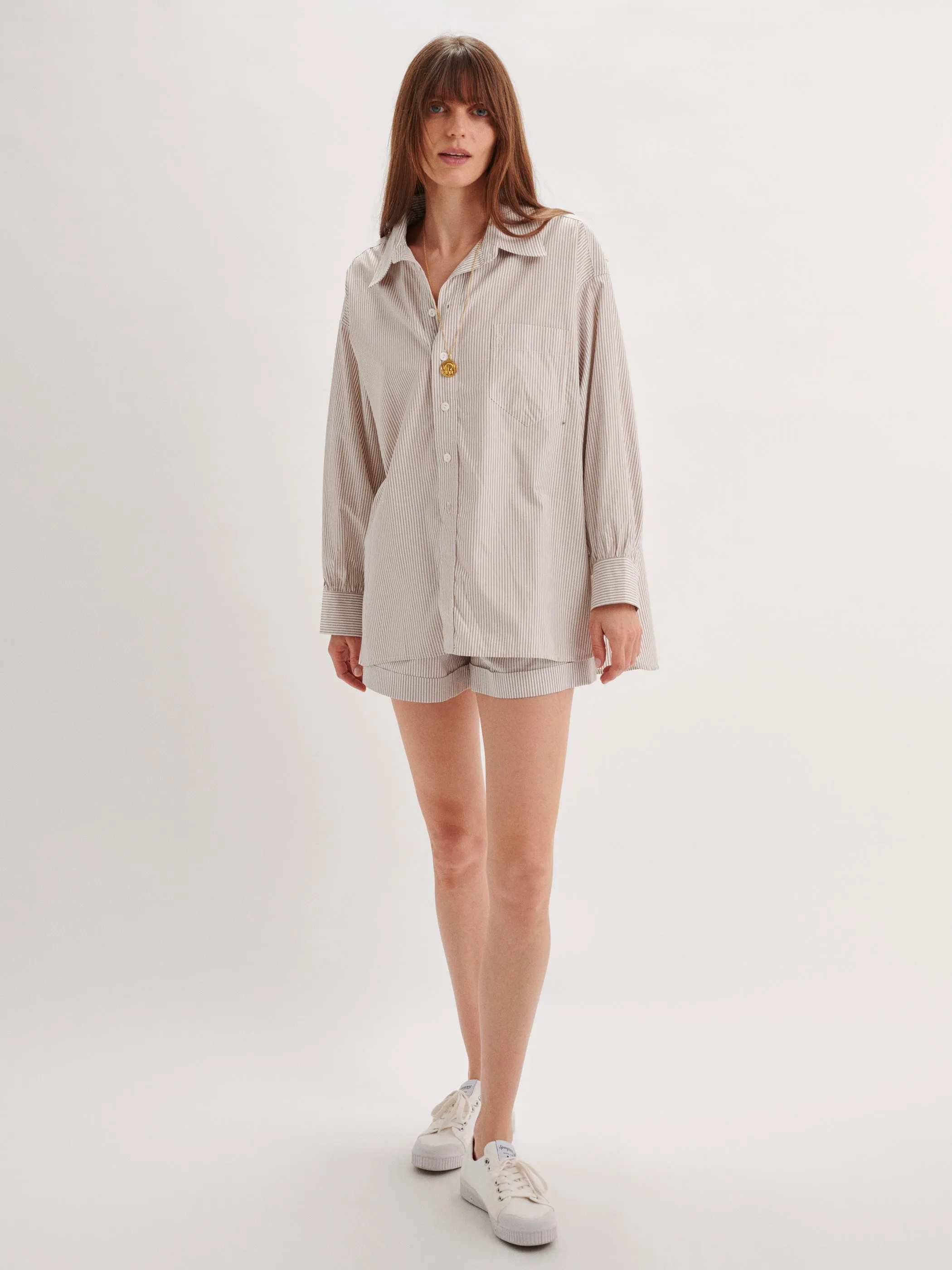 The Kappa Button-Up Shirt in Cotton Poplin