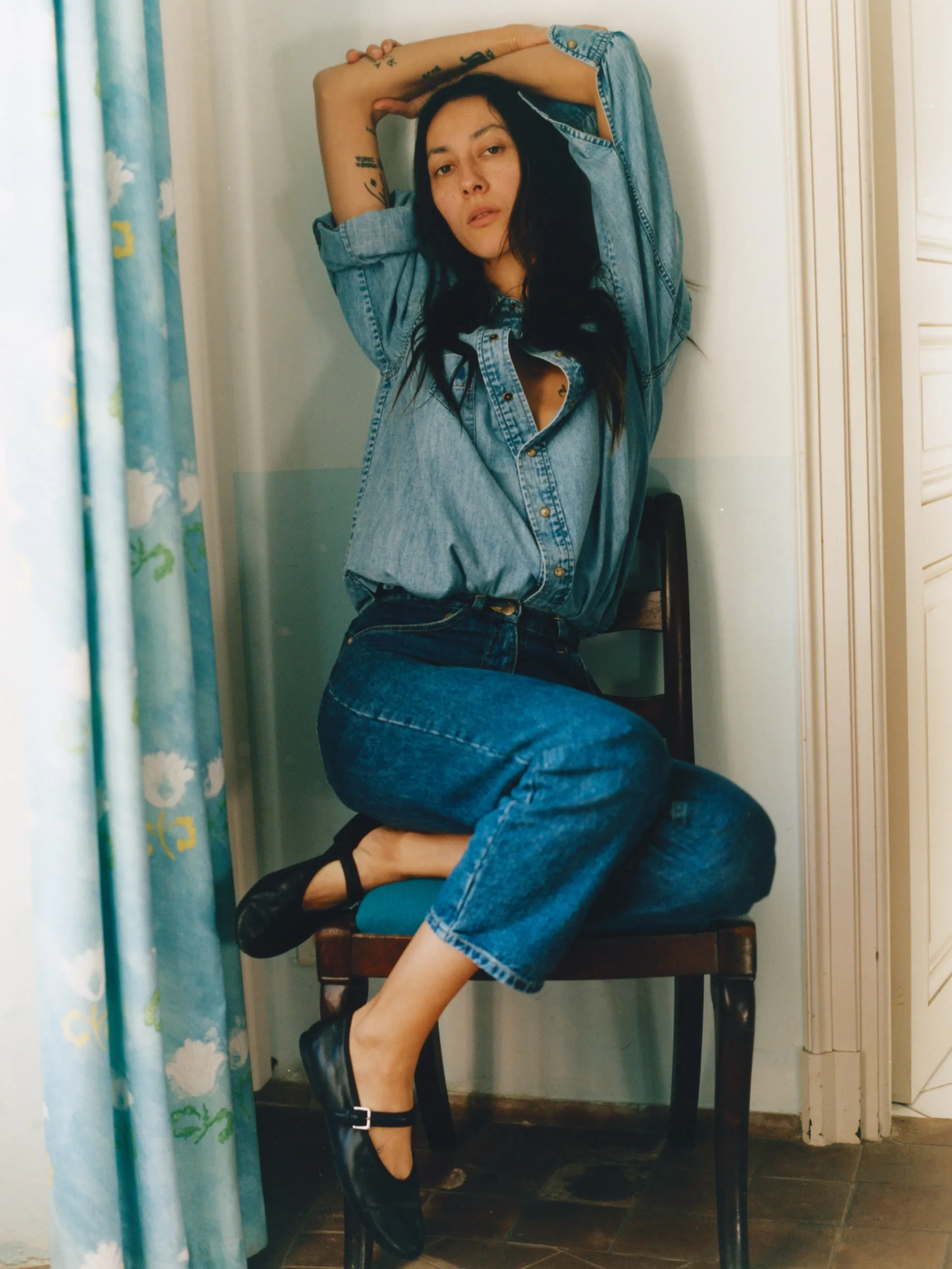 The Kappa Button-Up Shirt in Denim