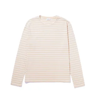 The Modern Long - Sand/White Pinstripe