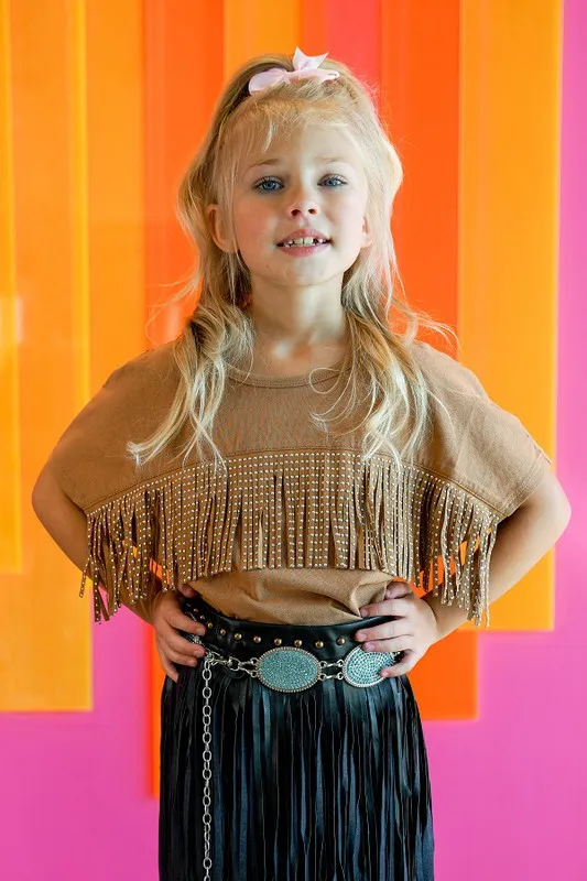 The Swayzie Fringe Top