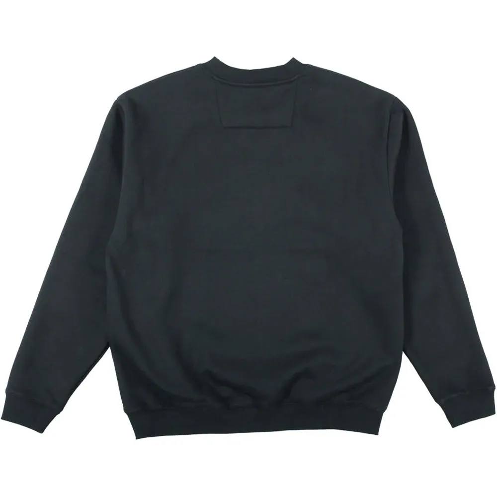 Theories Giza Applique Crewneck Black
