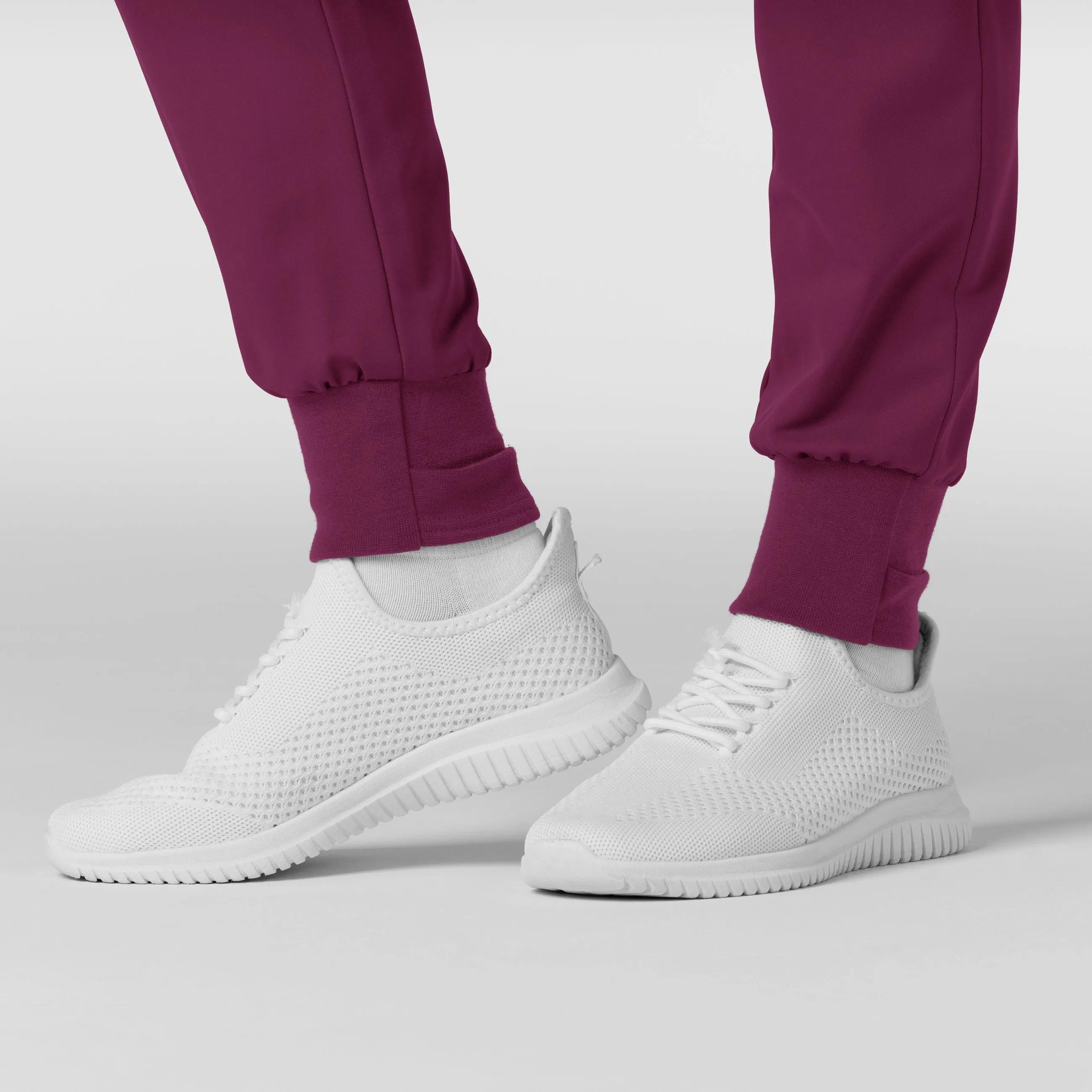 Thrive 5522 Convertible Stirrup Jogger Scrub Pants Wine