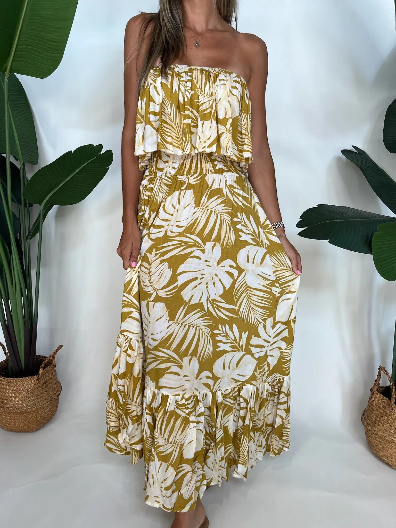 Tiare Hawaii Bungalow Maxi Gold