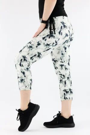 Tie Dye Tornado - Casual Capri Leggings