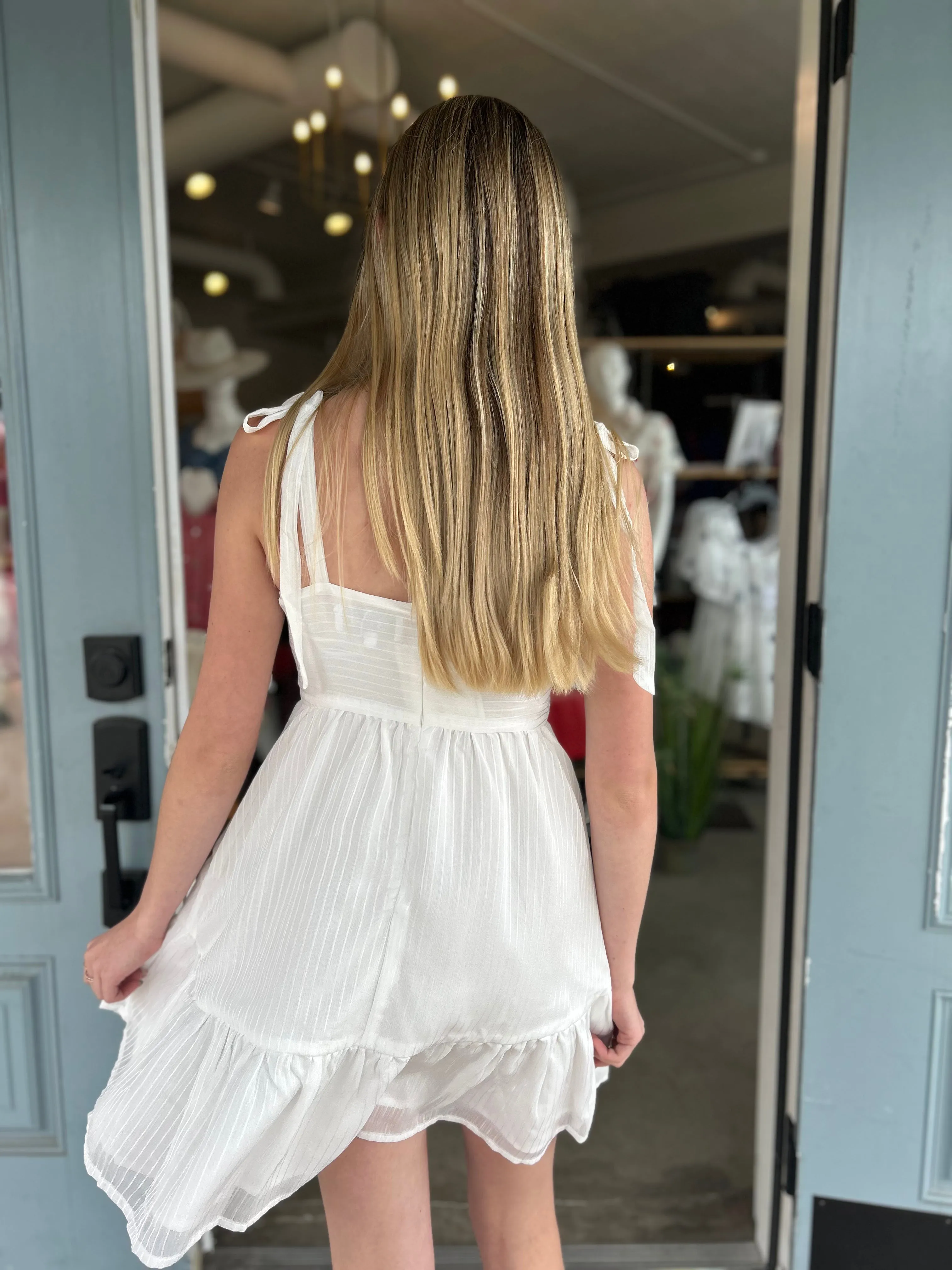 Tie Strap Mini Dress