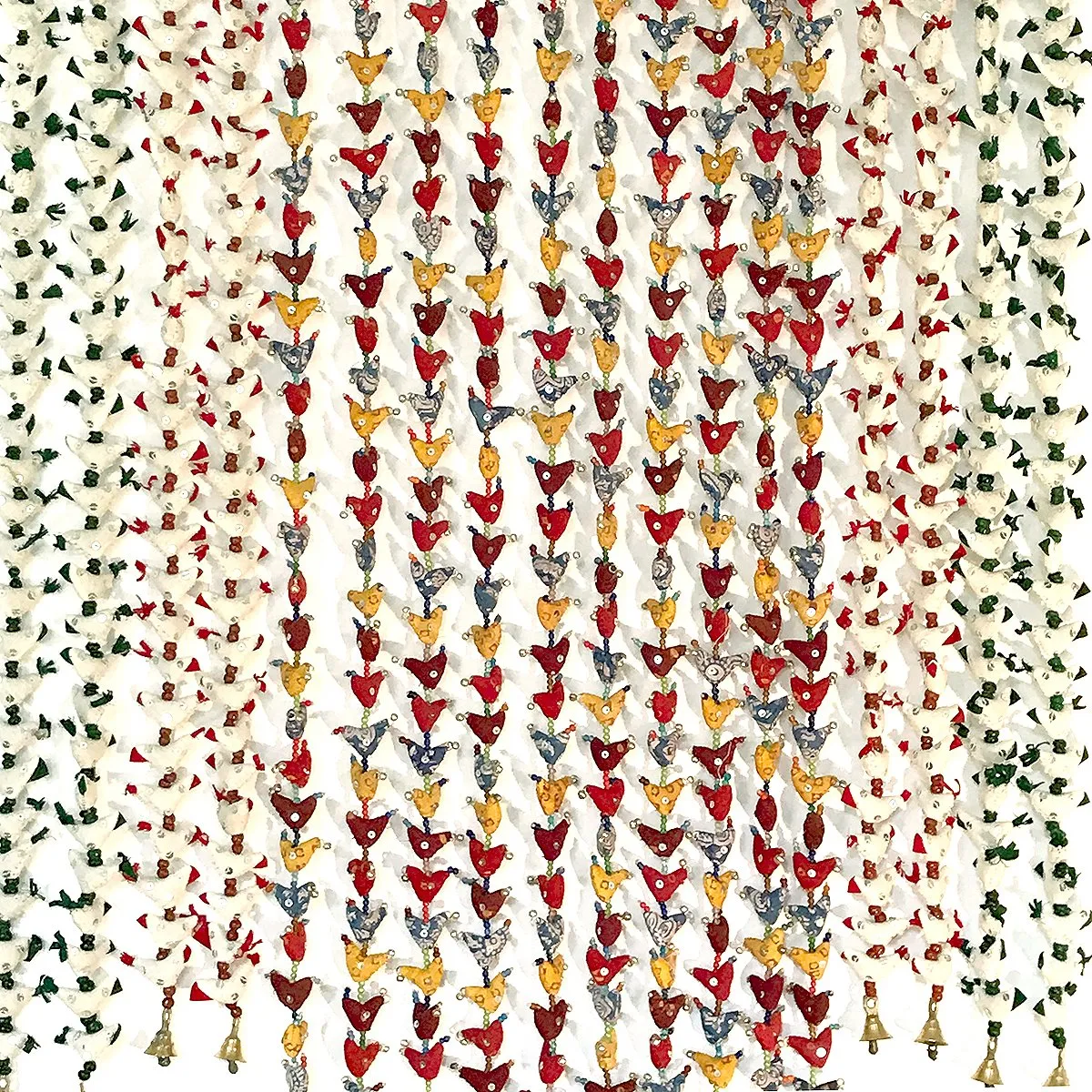 Tilonia® Bell Totas - Flock of Tiny Holiday Doves - Green