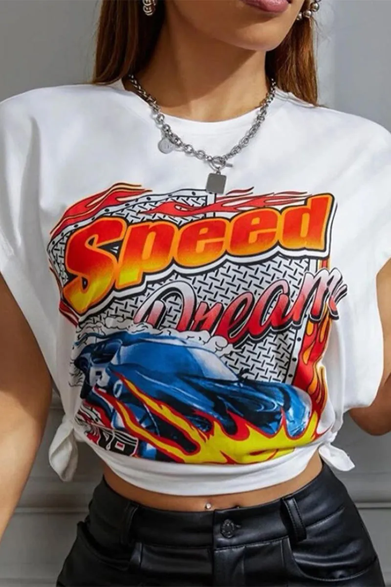 TN0302 Sleeveless Graphic Shirt