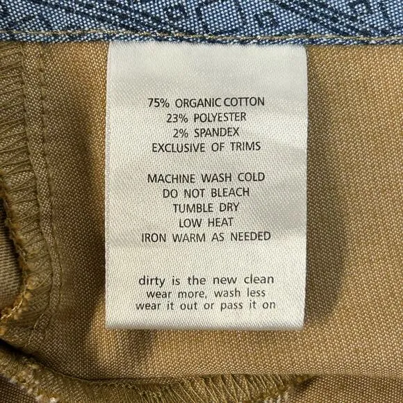 Toad &amp; Co Fall Corduroy Short Skirt Button Down Organic Camel Brown Size 6