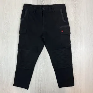 Traders 308 Mens Black Cargo Work Pants Size 107 cm