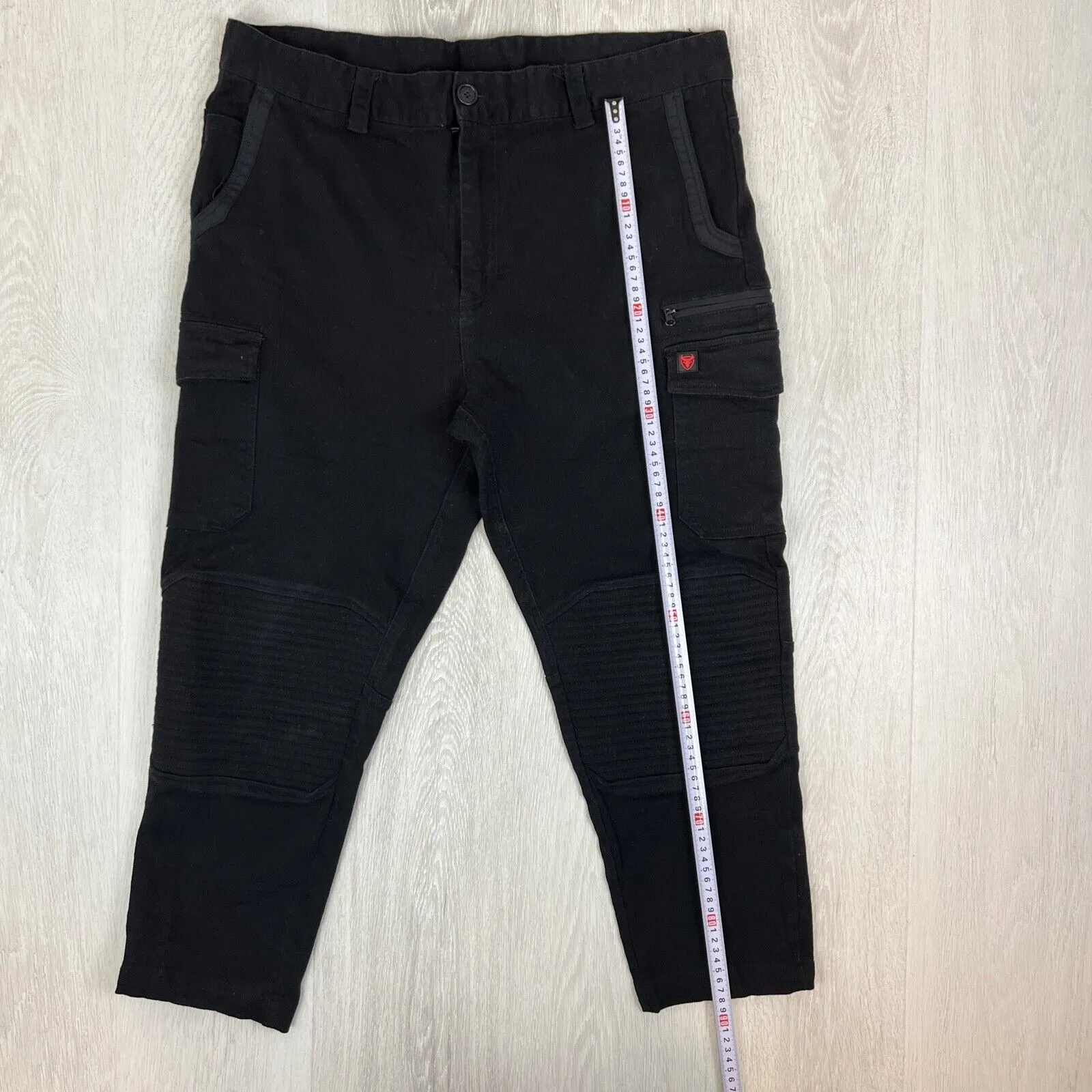 Traders 308 Mens Black Cargo Work Pants Size 107 cm