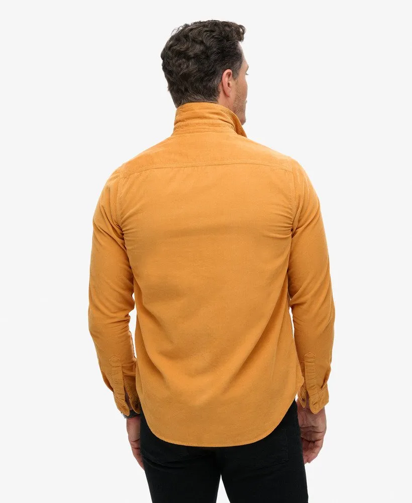 Trailsman Relaxed Fit Corduroy Shirt in Orange