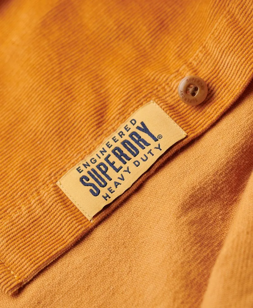 Trailsman Relaxed Fit Corduroy Shirt in Orange