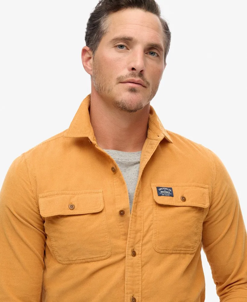 Trailsman Relaxed Fit Corduroy Shirt in Orange