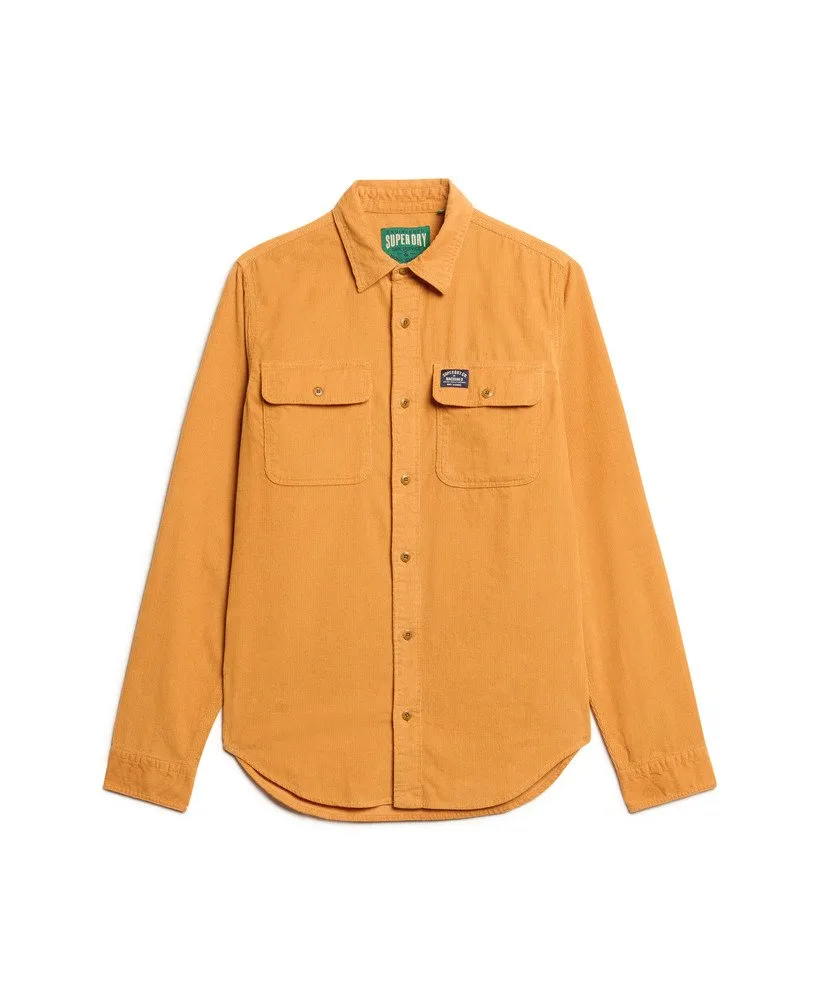 Trailsman Relaxed Fit Corduroy Shirt in Orange