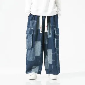 Trendige Autumn Mannen Patch Jeans für Herren
