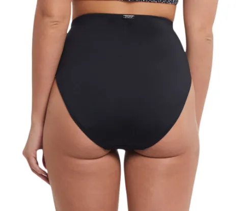 Tribal Black High Waisted Bikini Bottoms