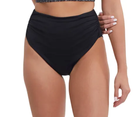 Tribal Black High Waisted Bikini Bottoms