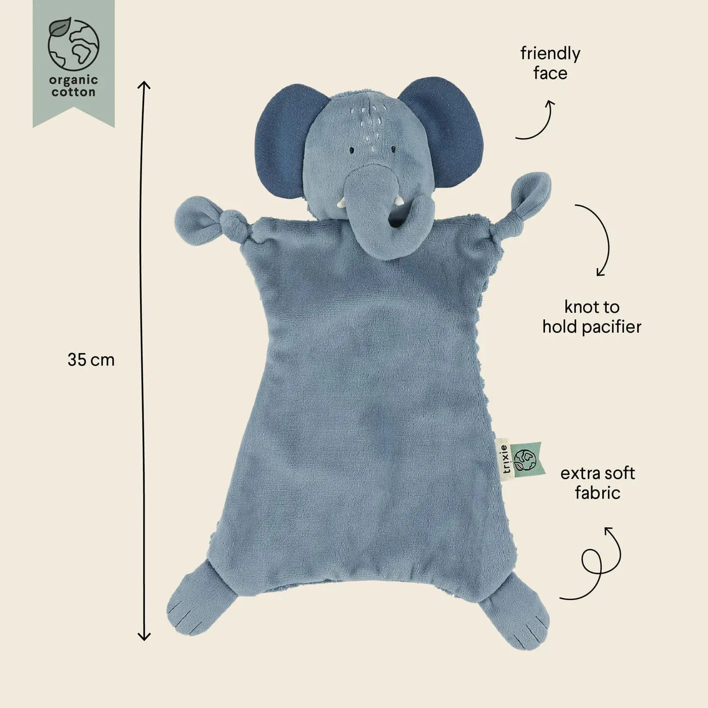 Trixie Baby Comforter - Mrs Elephant