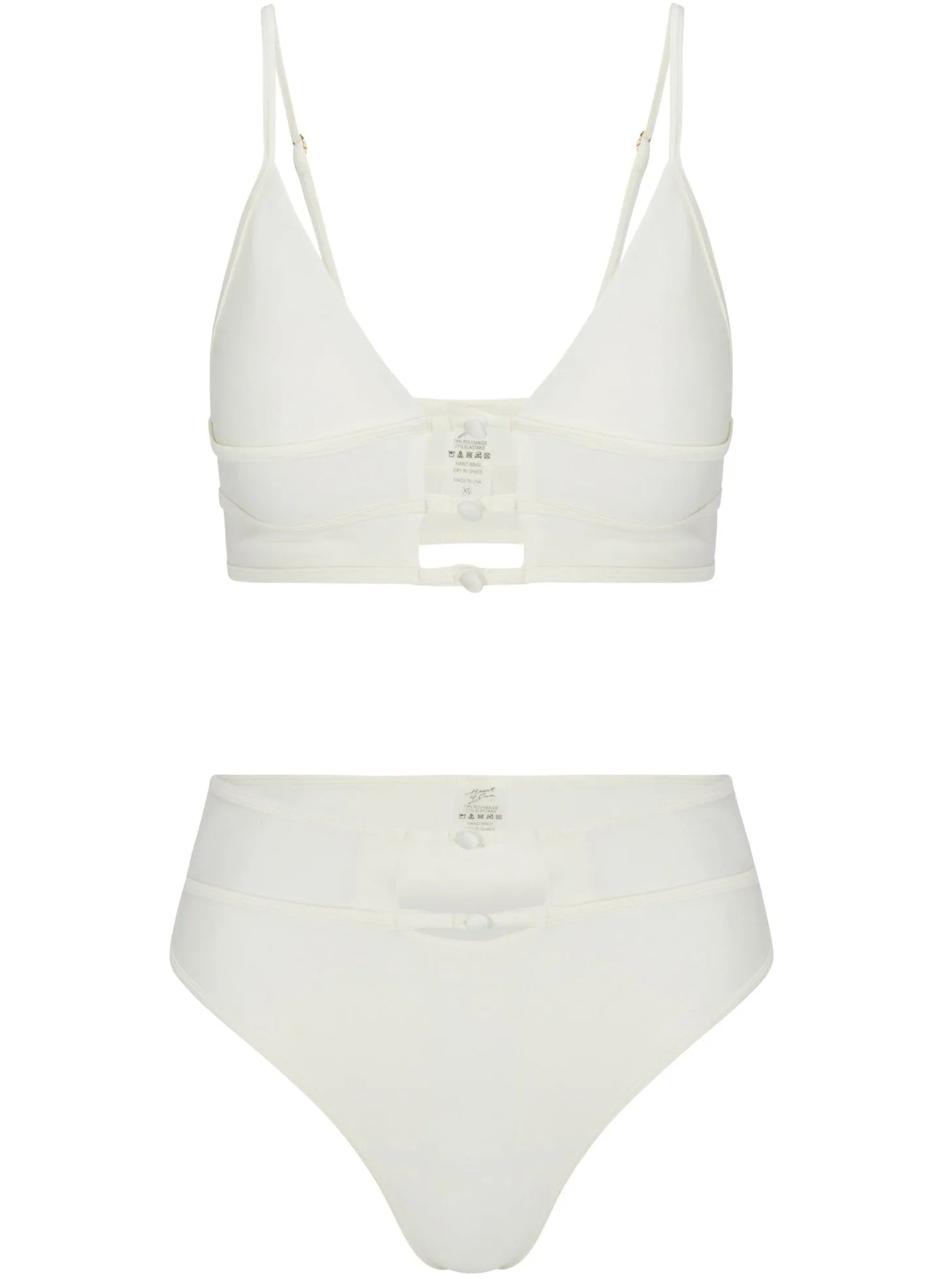 Tropez High-Waisted Bikini Bottom | Ivory