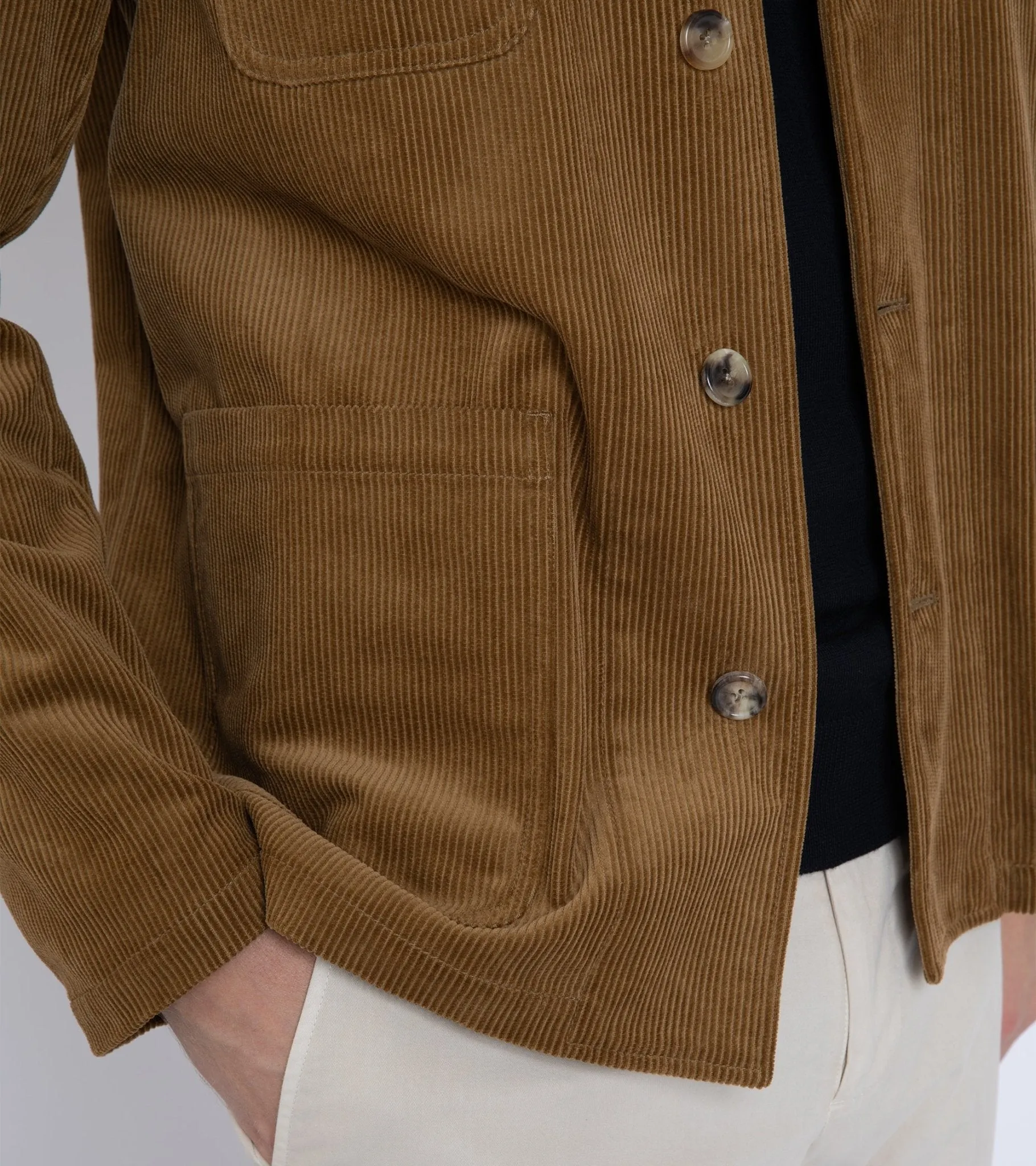 Trunk Aldford Corduroy Chore Jacket: Tan