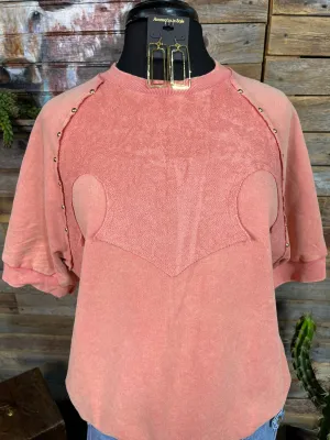 Tulsa French Terry Western Yoke Studded Sweatshirt