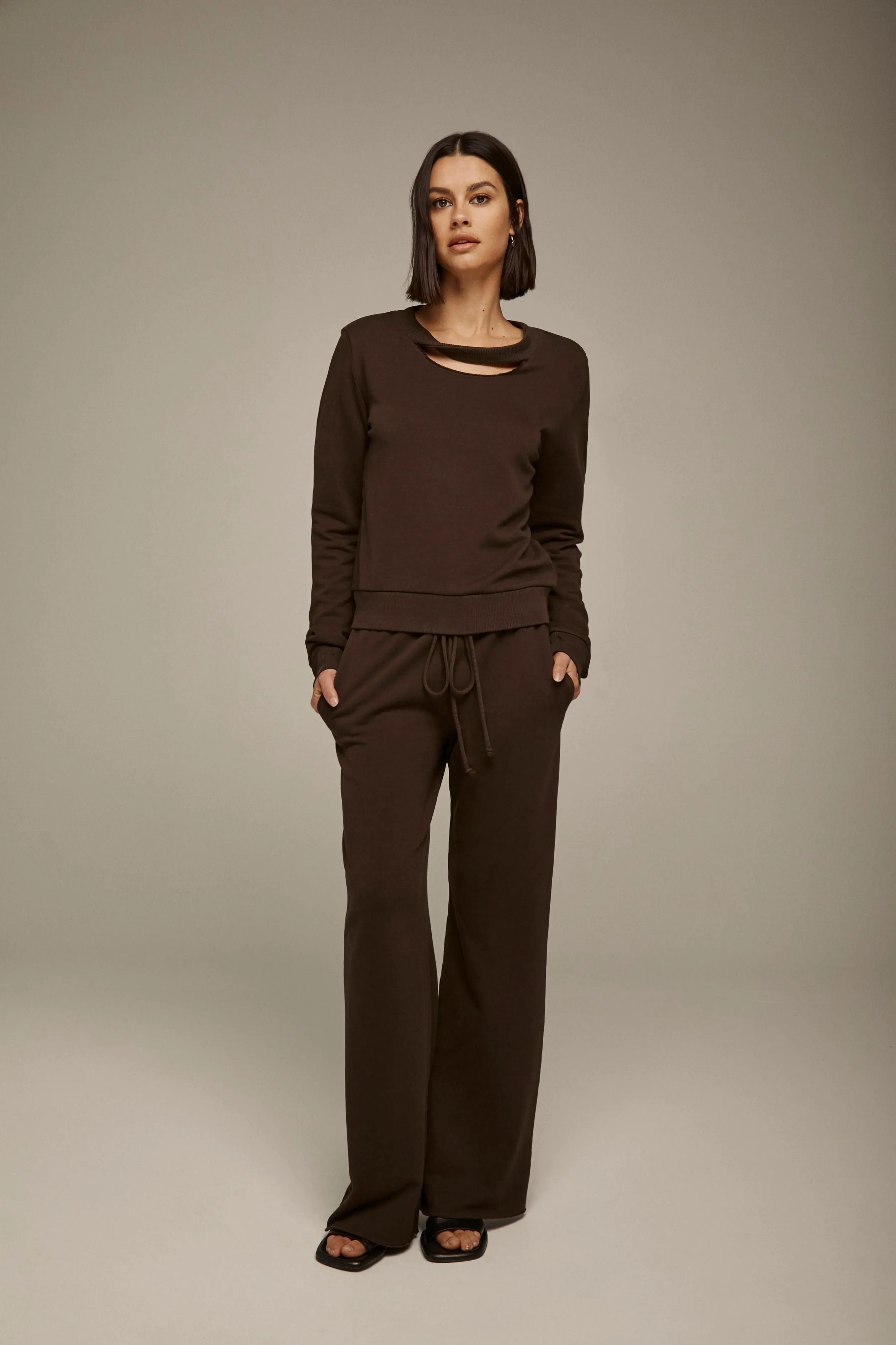 Twist Neck Pullover