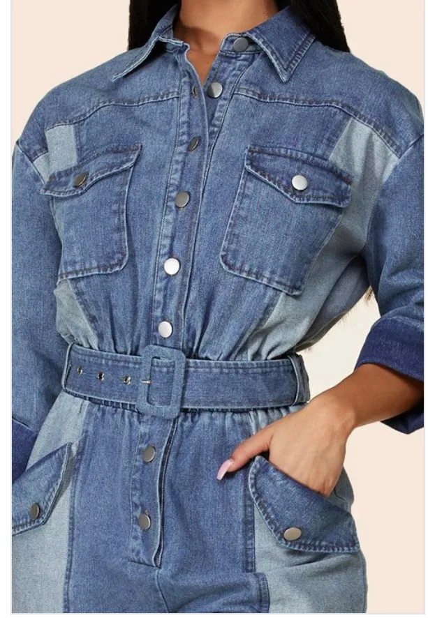 Two-tone Jumpsuit