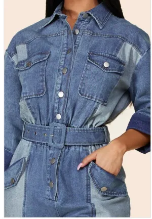 Two-tone Jumpsuit