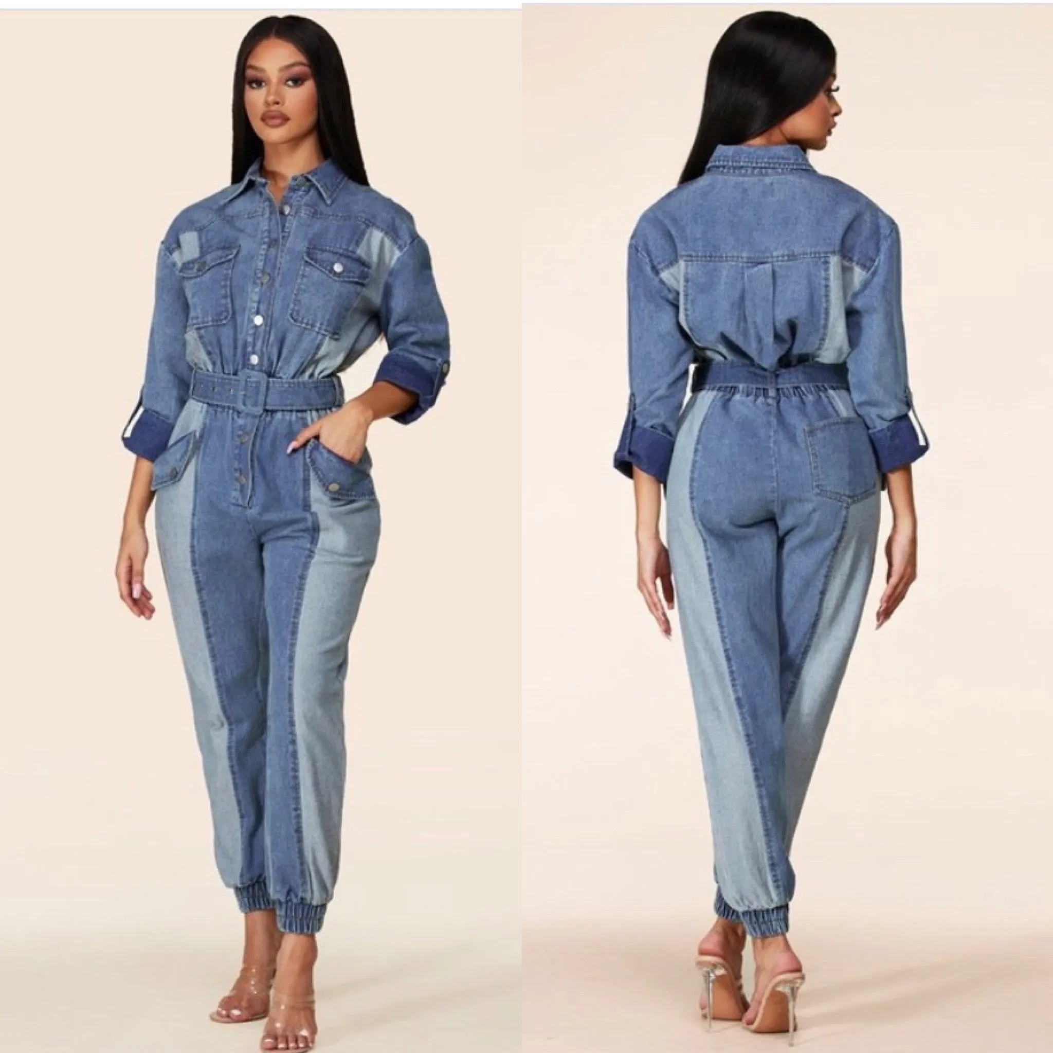 Two-tone Jumpsuit