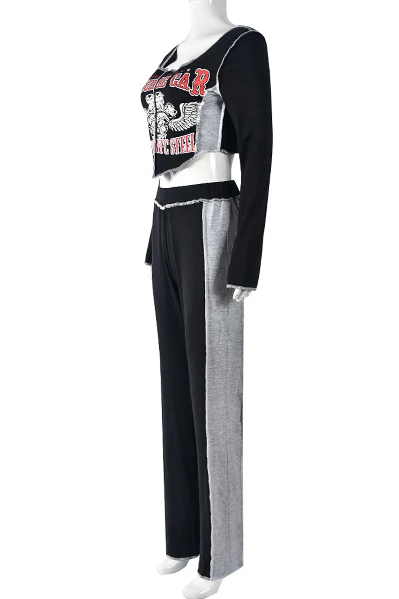 UI788 Graphic Shirt and Pants Set