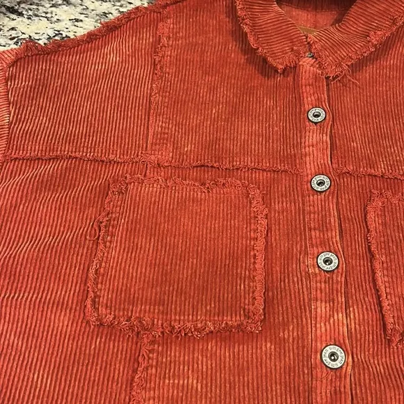 Umgee Corduroy Acid Wash Jacket