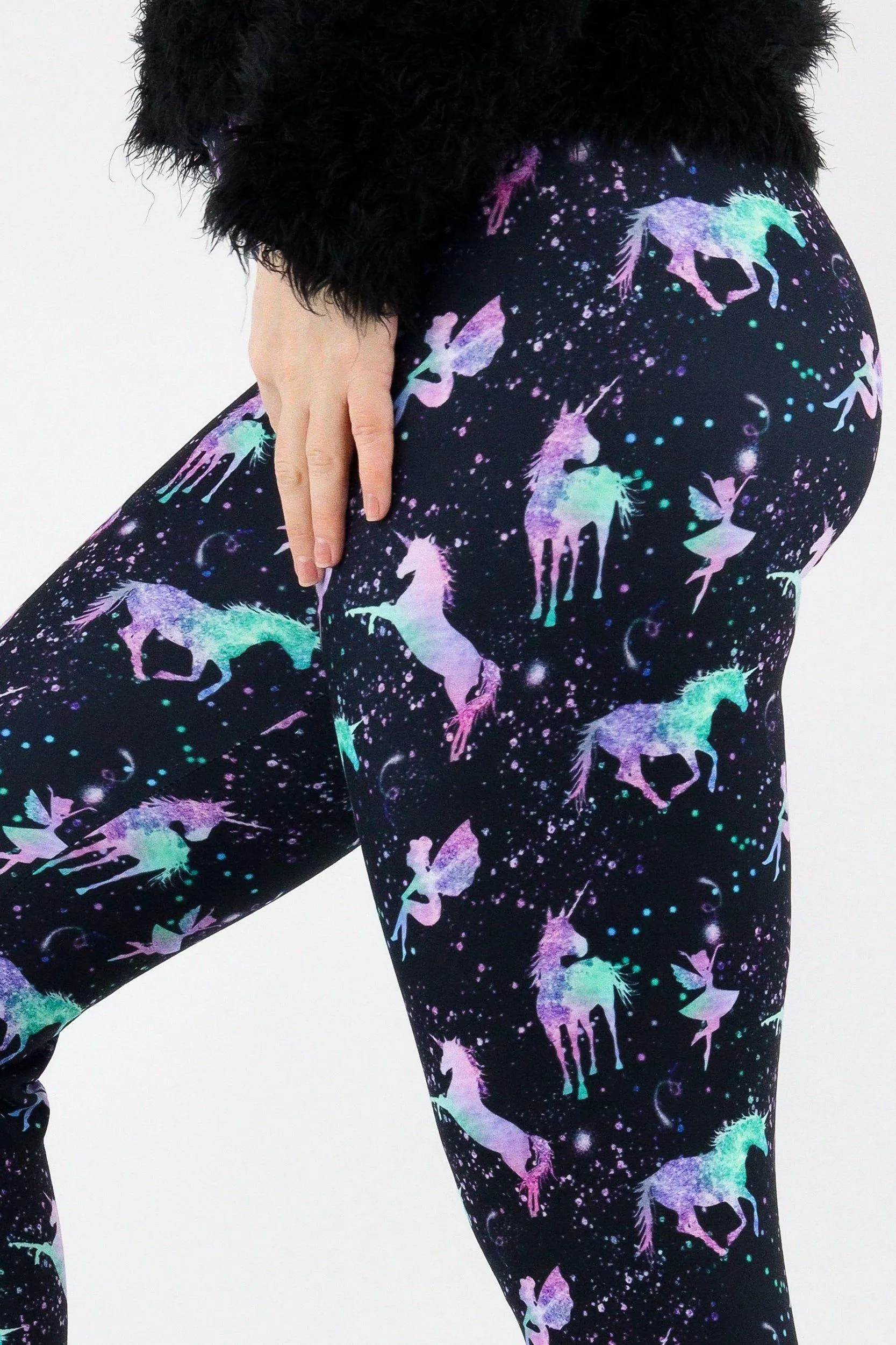 Unicorns & Fairies - Casual Capri Leggings