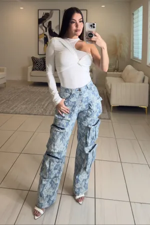 Urban Glamour Denim Cargo Pants