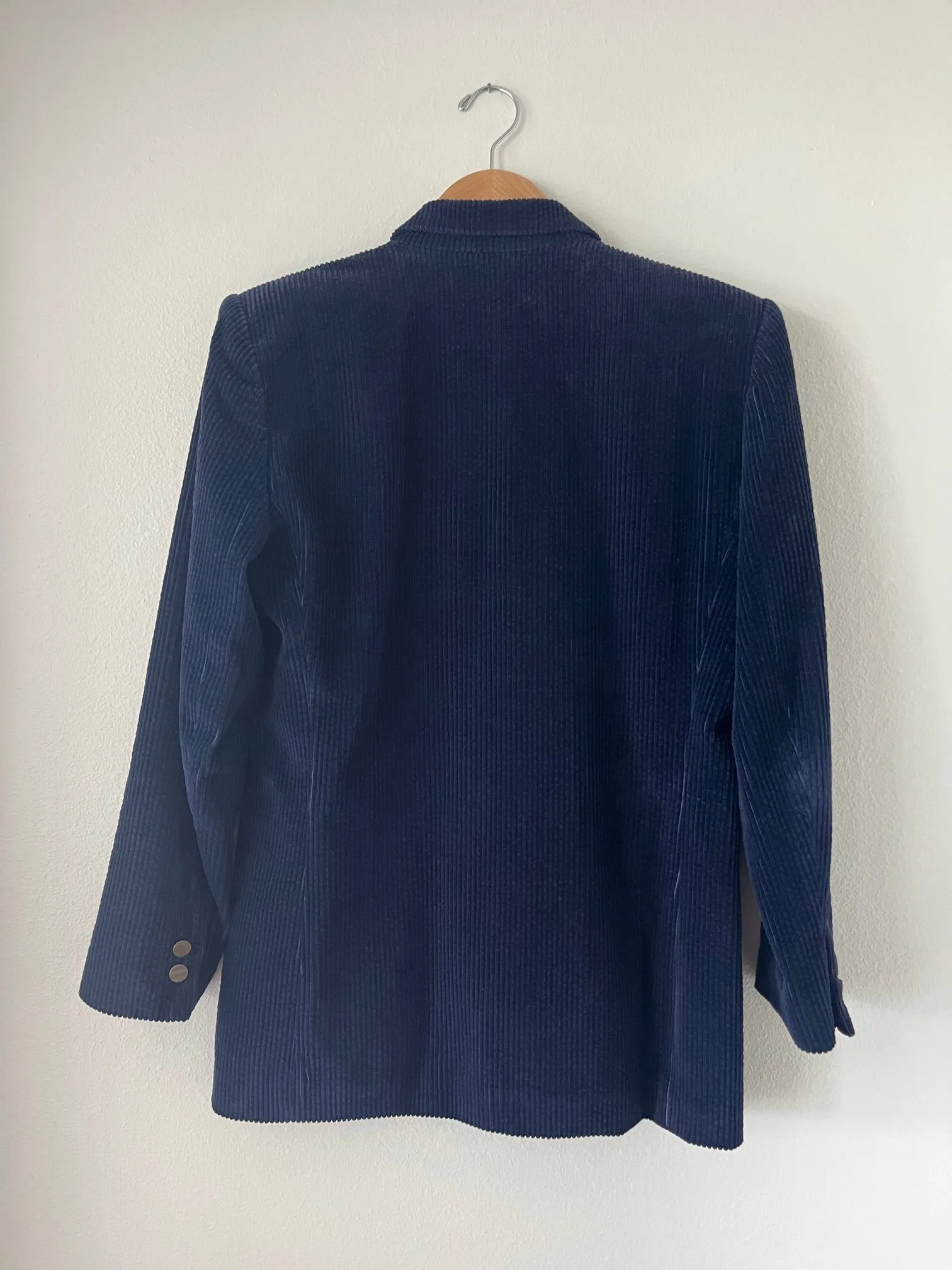 Varsity crest corduroy blazer