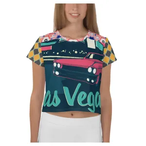 Vegas Cool AOP Crop Top