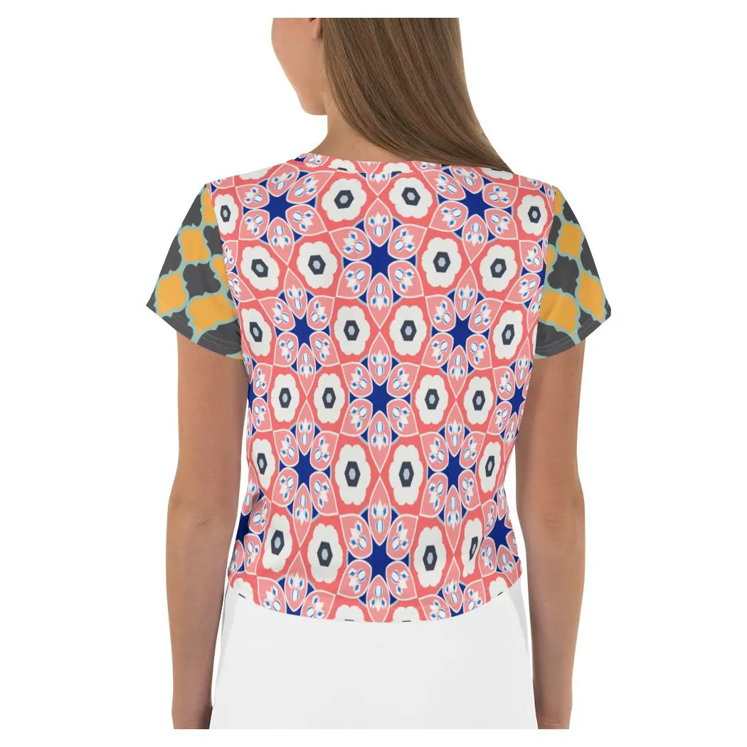 Vegas Cool AOP Crop Top