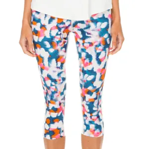 VIA BLANCA - Stripe Panel Inner Thigh Capri Legging