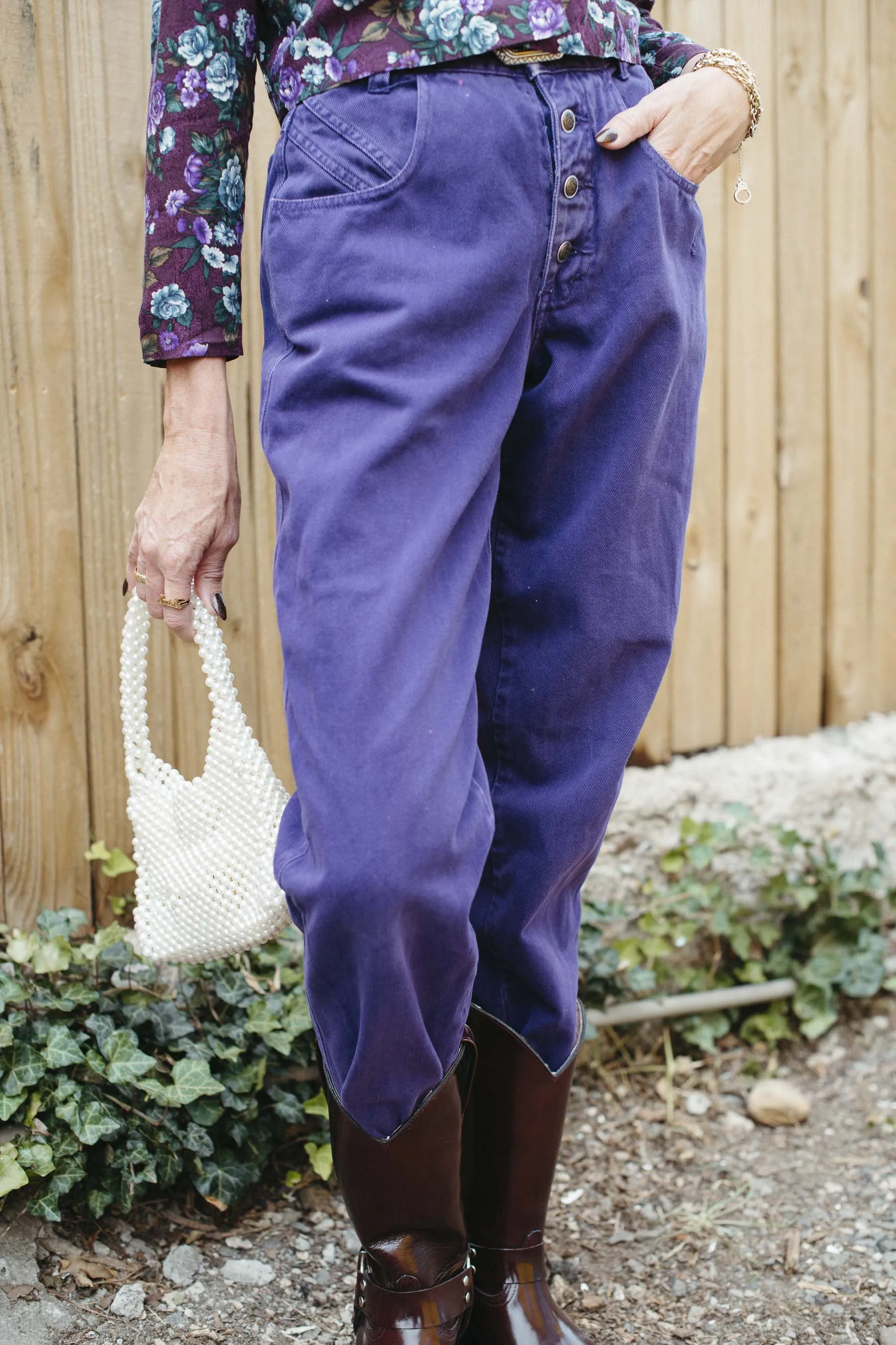 Vintage Purple Denim
