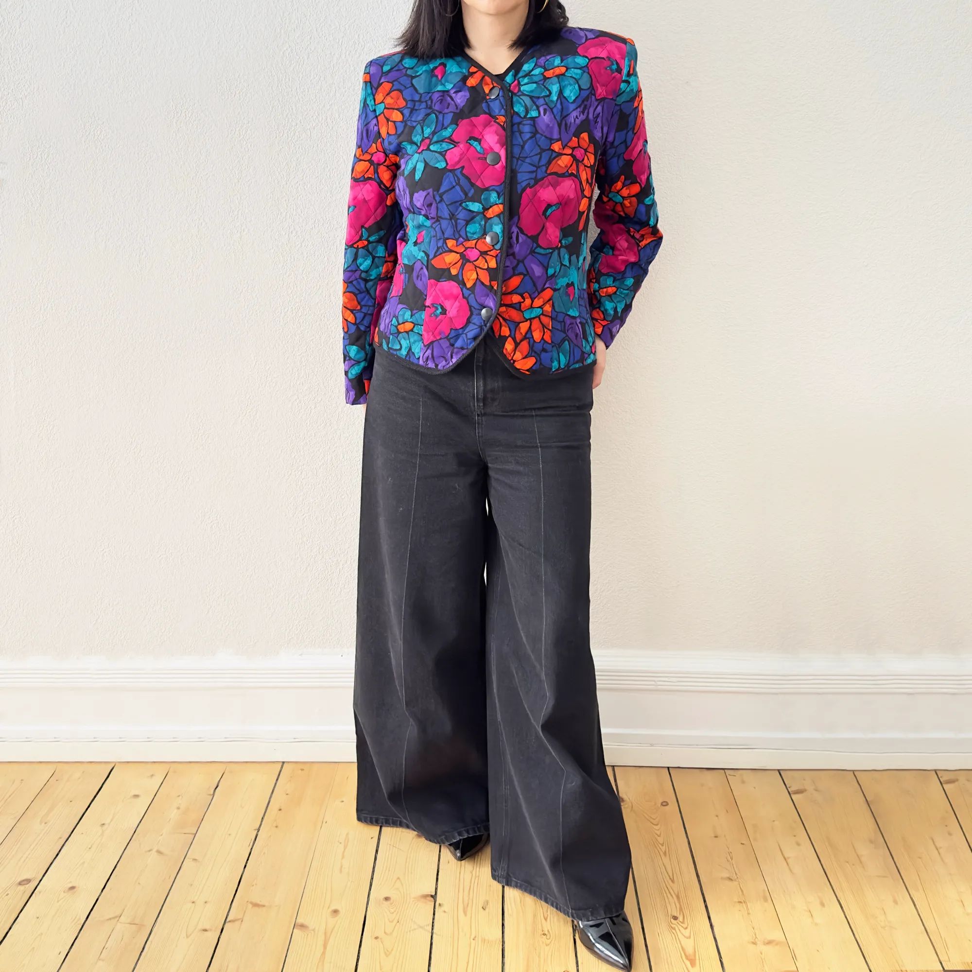 Vintage Quilted Wool Blazer - Caroline Rohmer - REPAIRED