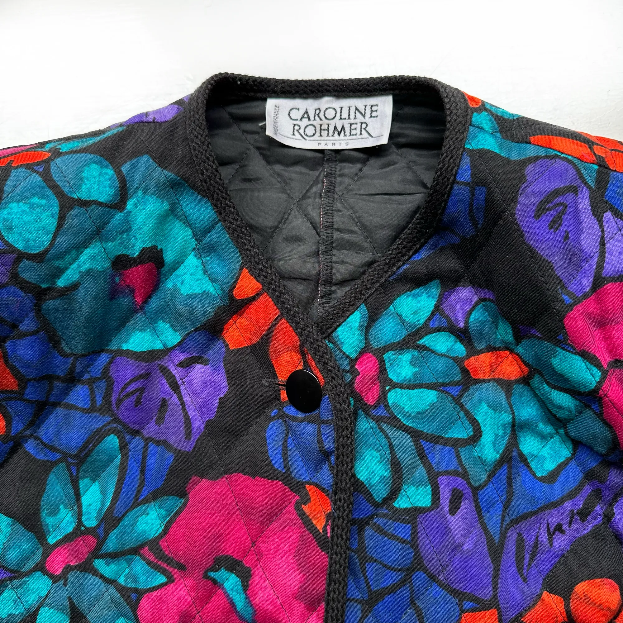 Vintage Quilted Wool Blazer - Caroline Rohmer - REPAIRED