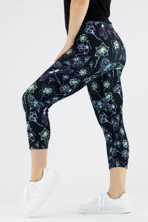 Vivid Oasis - Casual Capri Leggings