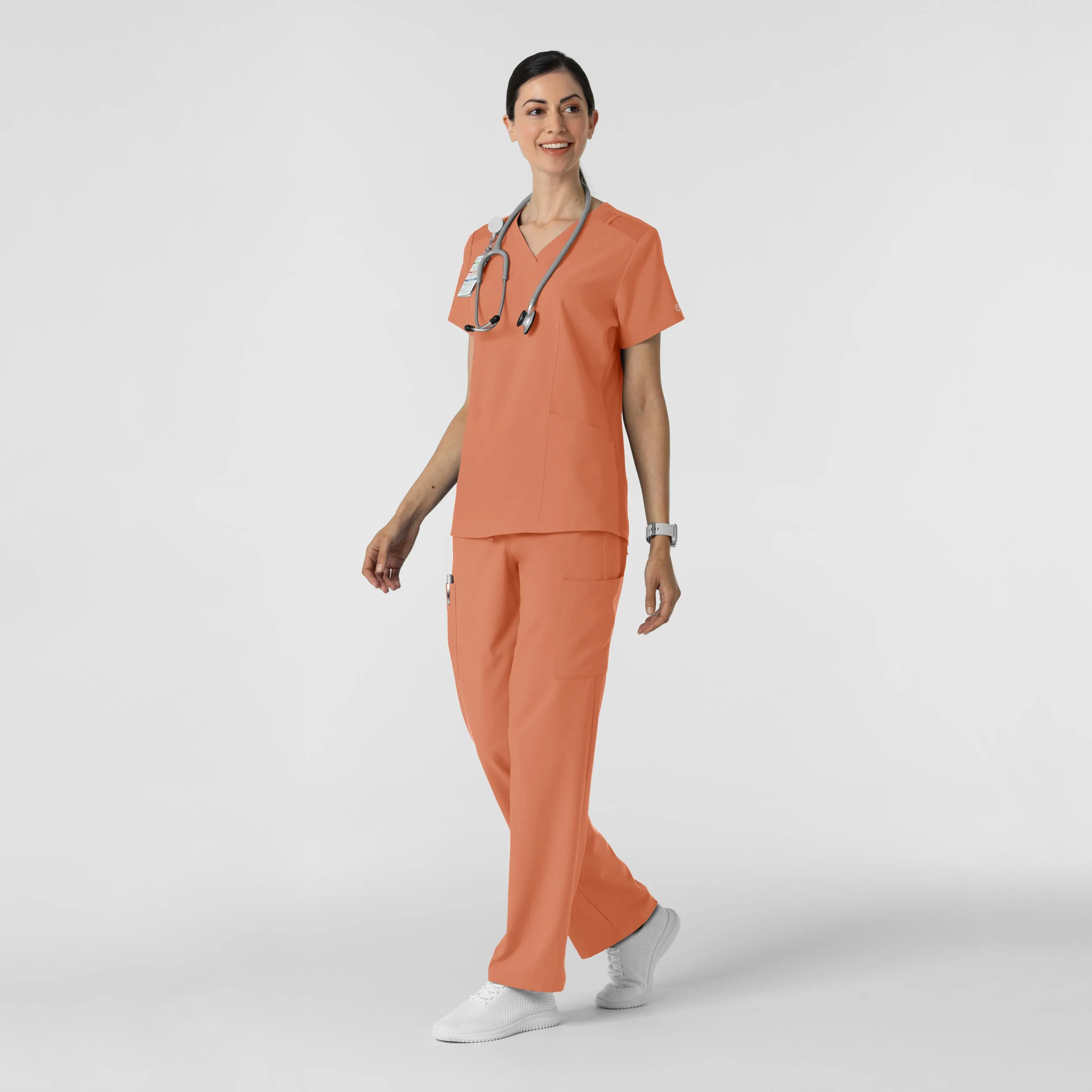 W123 5145 Cargo Utility Scrub Pants Terracotta