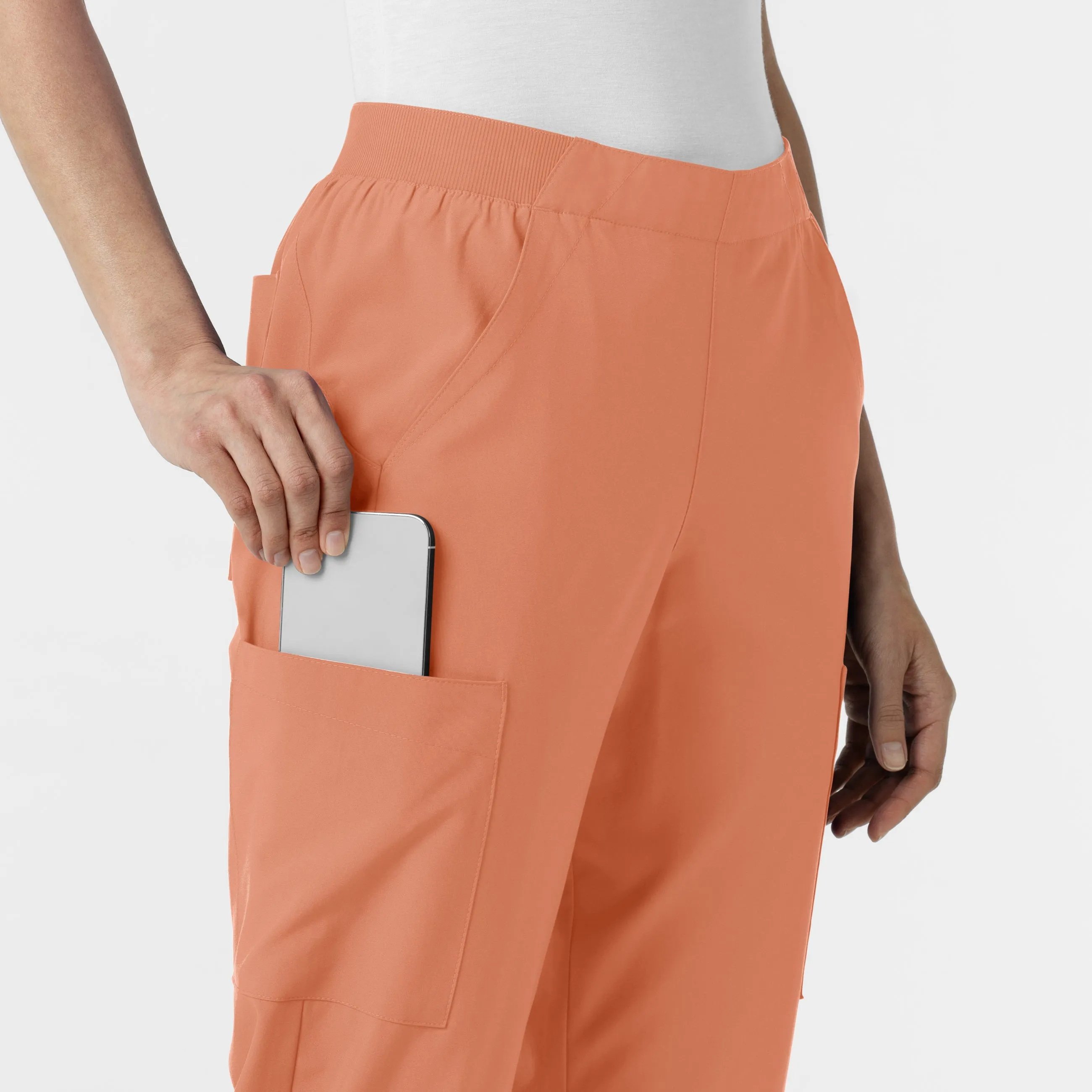 W123 5145 Cargo Utility Scrub Pants Terracotta