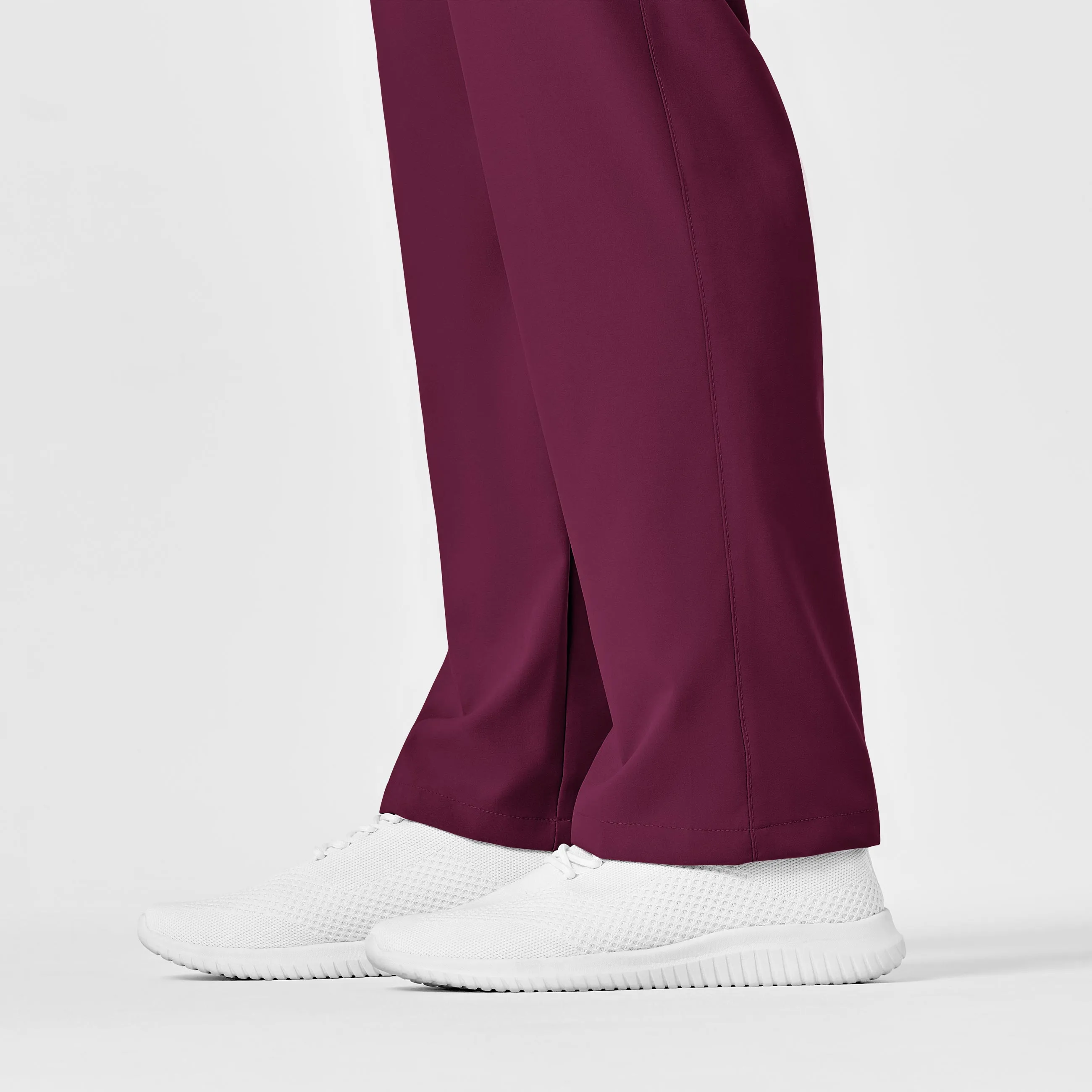 W123 5855 Unisex Multi-Cargo Scrub Pants Wine