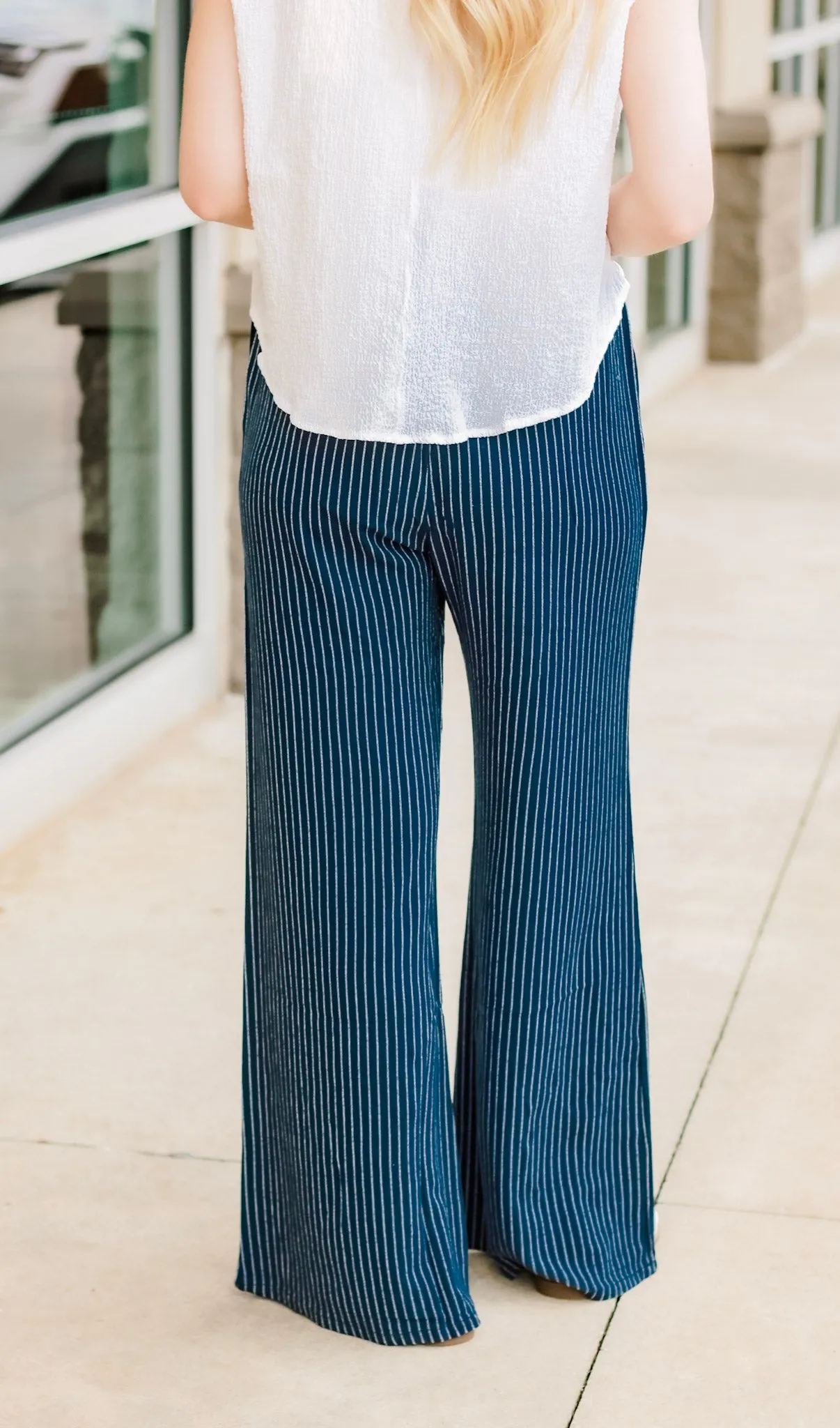 Walk On the Beach Stripped Pants