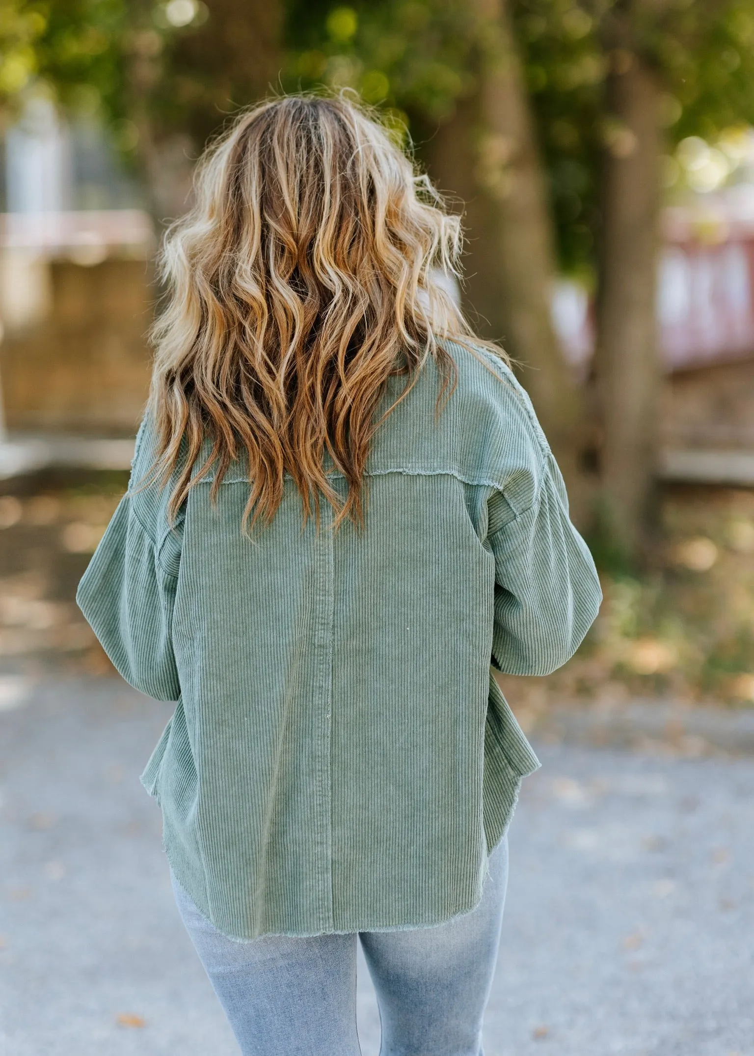 Washed Corduroy Shacket