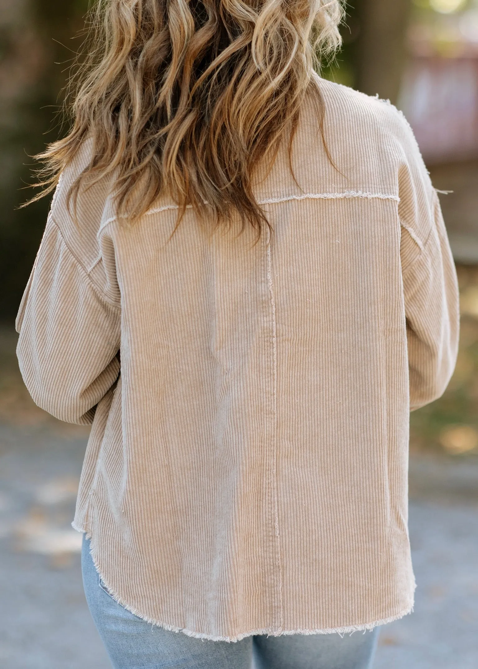 Washed Corduroy Shacket